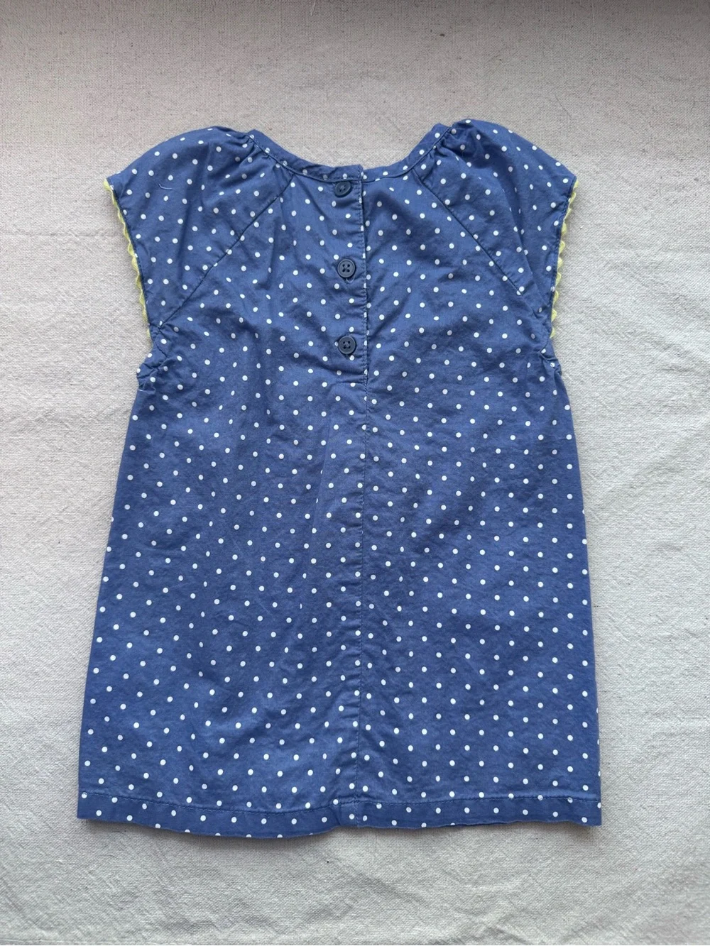 Toddler Carter’s Girl Blue Smocked Polkadot Dress